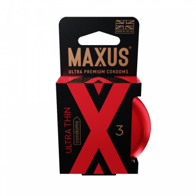 Презервативы ультратонкие с обильн. смазкой в кейсе MAXUS ULTRA THIN X-EDITION, 3 шт арт. 0901-097