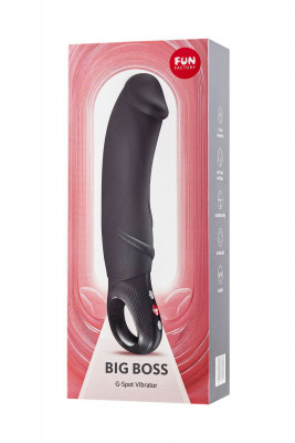 Вибратор для точки G Fun Factory Big Boss, силикон, черный, 23 см арт. FF000950BK01