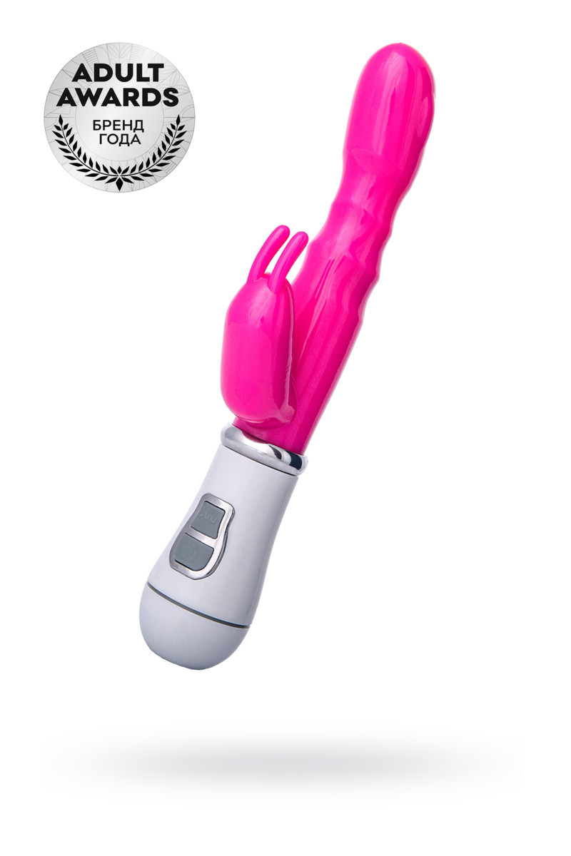 Вибратор с клиторальным стимулятором TOYFA A-Toys  , TPE, Розовый, 20 см (ТНВЭД 8509800000)