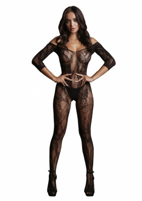 Кетсьюит Lace Sleeved Bodystocking арт. DES033BLKOS