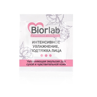 Дневная увлажняющая эмульсия BIORLAB 3 г, для сухой и чувствительной кожи арт. LB-25010t