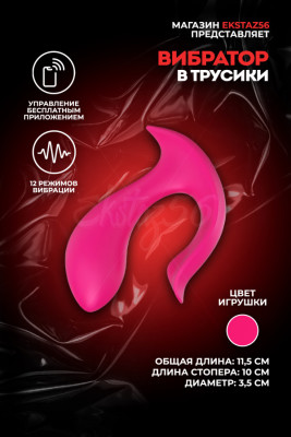 Вибратор в трусики с управлением приложением арт. CD17-APP-RD
