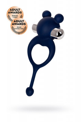 Виброкольцо с хвостиком и съемной вибропулей JOS MICKEY арт. 782020