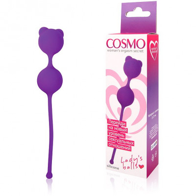 Шарики вагинальные на силиконовой сцепке Cosmo арт. CSM-23009-5
