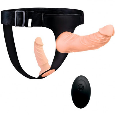 Вибрирующий страпон с пультом управления арт. EE-10297