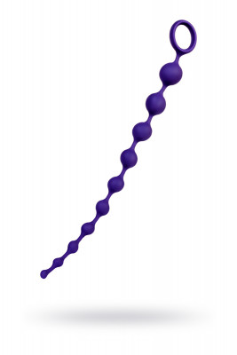 Анальная цепочка ToDo by Toyfa Grape, силикон, фиолетовая, 35 см, Ø 2,7 см арт. 356005