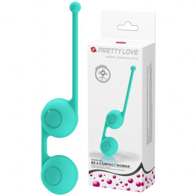 Силиконовые вагинальные шарики со смещенным центром на сцепке Kegel Tighten Up III арт. BI-014493-1