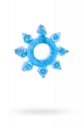 Эрекционное кольцо на пенис TOYFA, TPE, синий арт. 818002-6