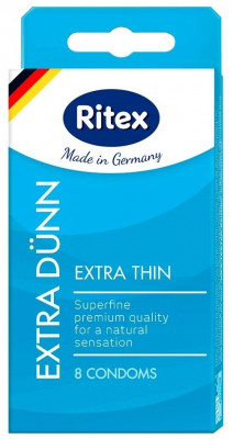 Презервативы УЛЬТРАТОНКИЕ RITEX EXTRA DUNN, 8 шт