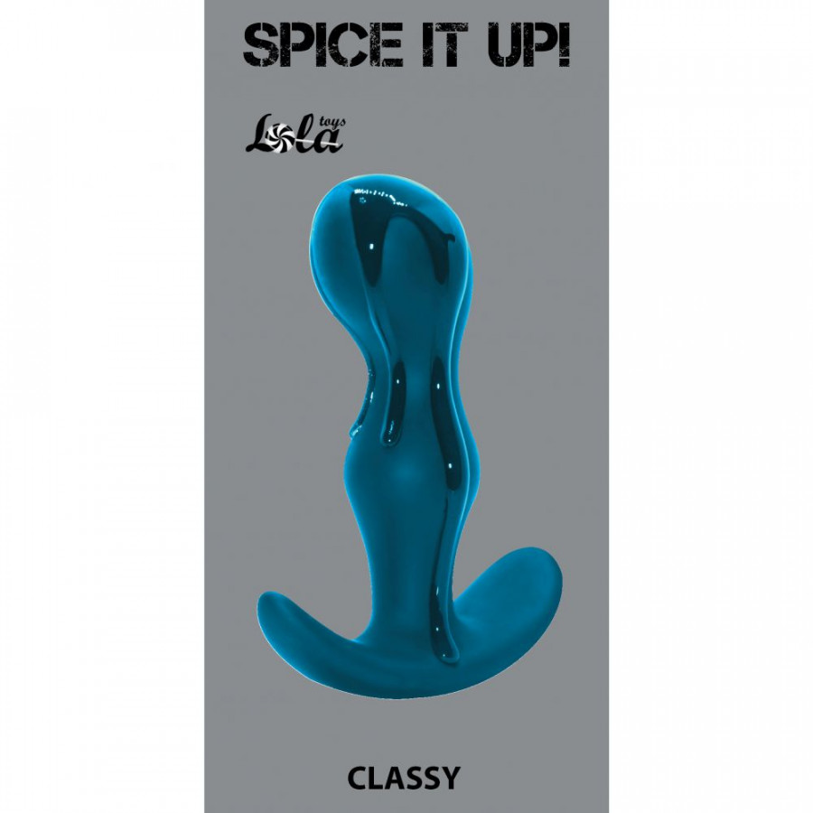 Анальная пробка Spice it up Classy Dark Aquamarine 8013-03lola