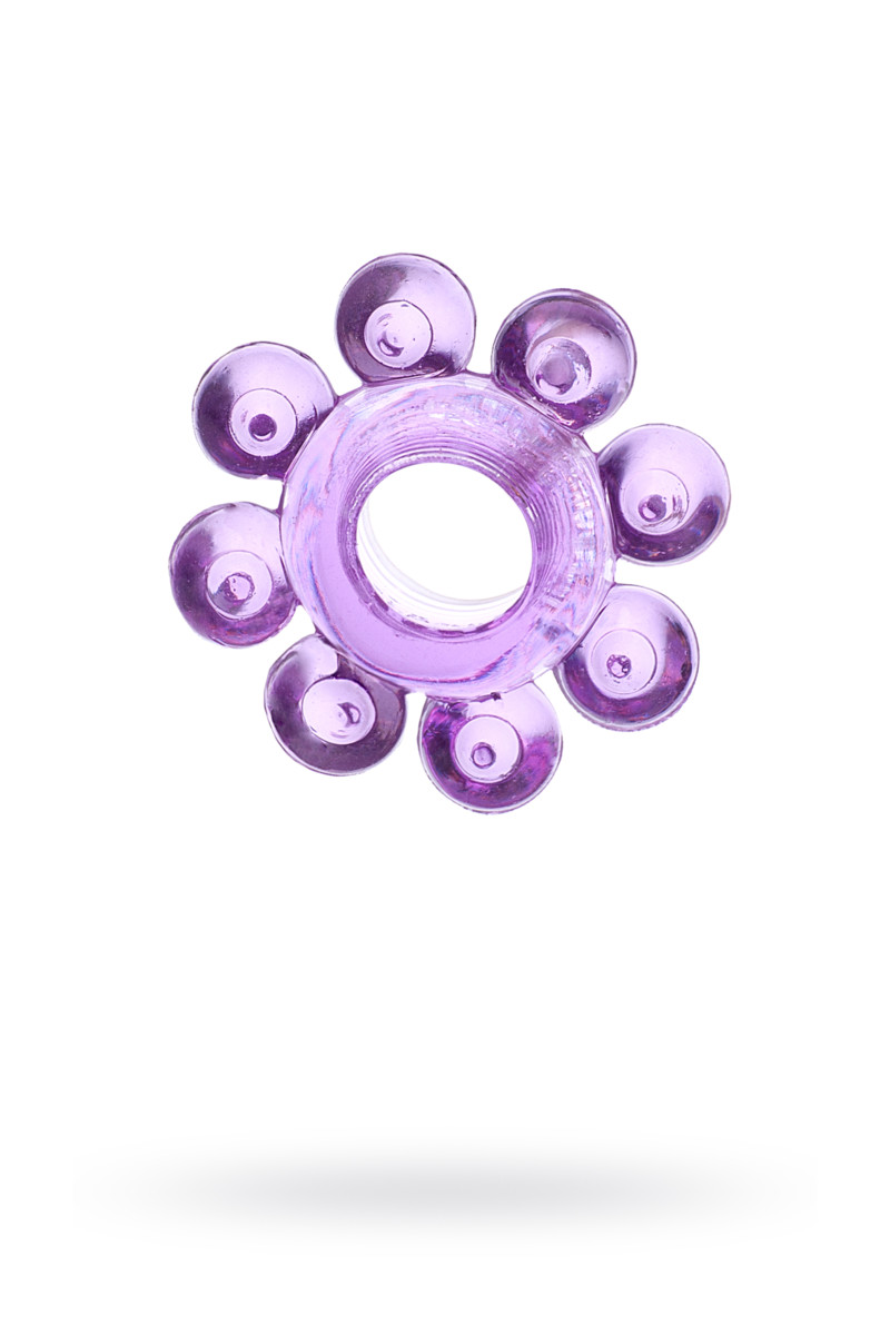 Эрекционное кольцо на пенис TOYFA, TPE, фиолетовый арт. 818001-4