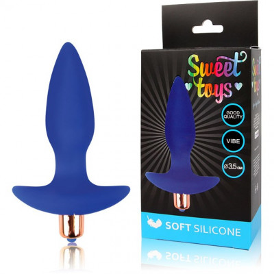 Втулка анальная с вибрацией на основании Sweet Toys арт. ST-40167-2