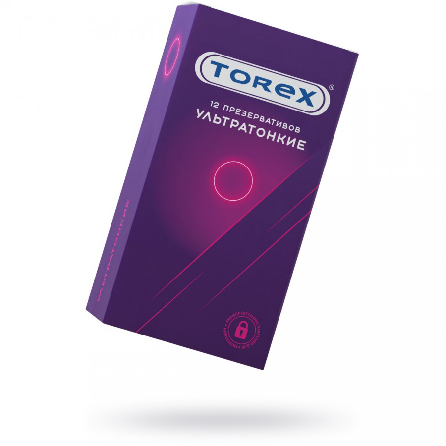 Презервативы ультратонкие TOREX латекс, №12, 19 см