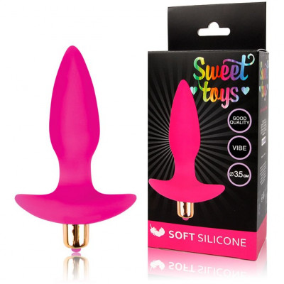 Втулка анальная с вибрацией на основании Sweet Toys арт. ST-40167-16