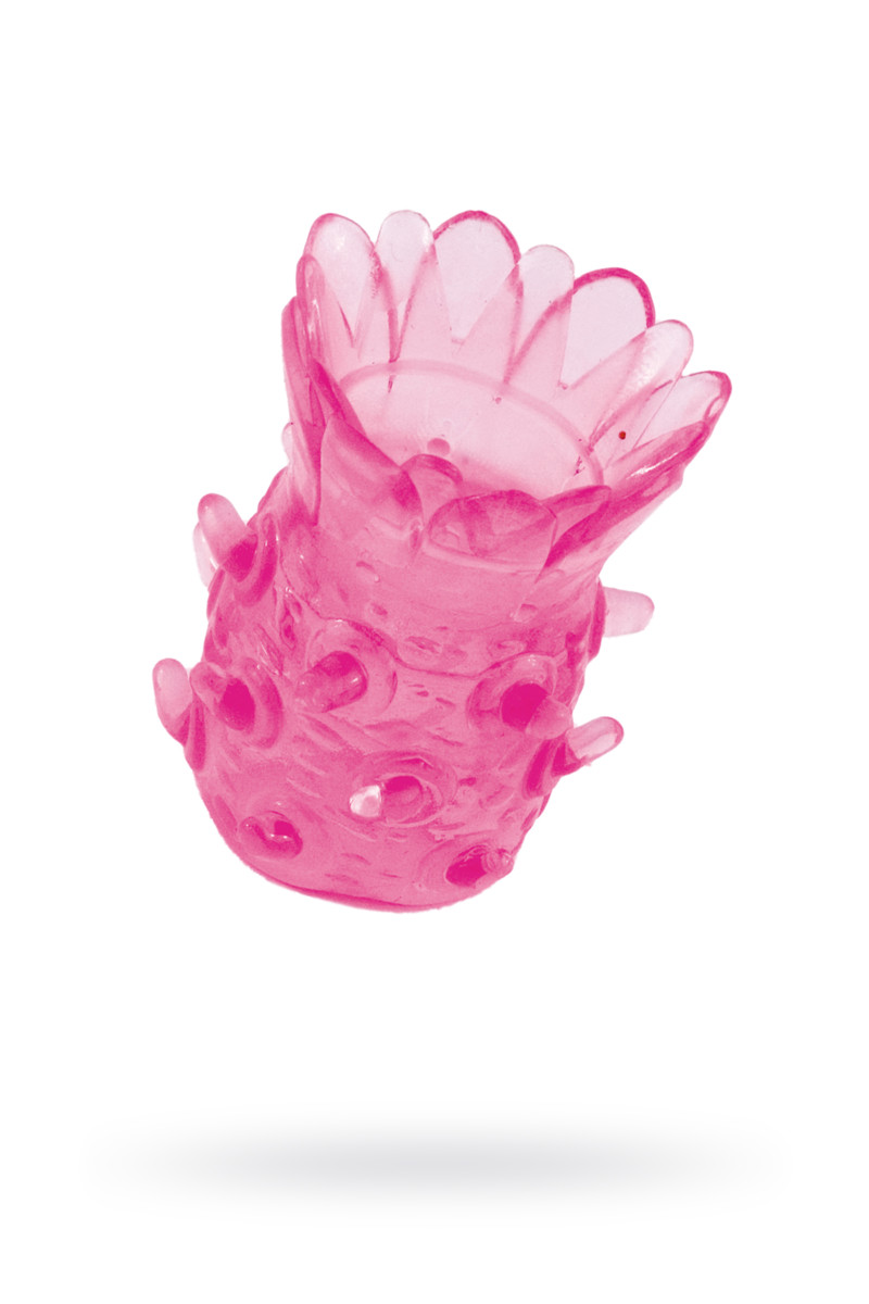 Насадка рельефная TOYFA,  TPE, розовый, 5 см арт. 888001