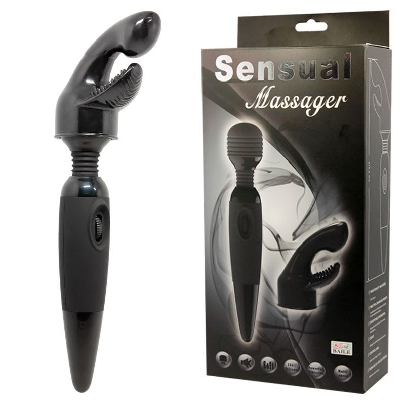 Вибромассажер «Sensual Massager» для тела со сменной насадкой на головку, Baile BW-055011