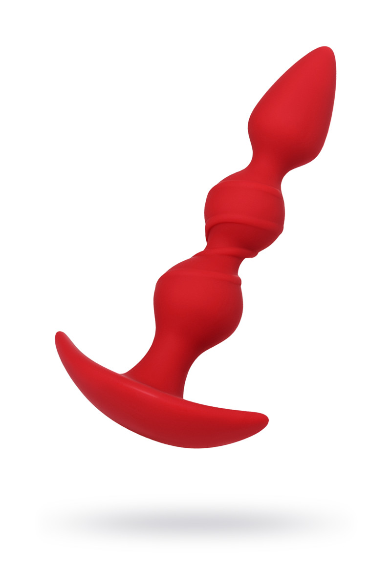Анальная втулка ToDo by Toyfa Trio, силикон, красная, 16 см, Ø 3,3 см арт. 357017