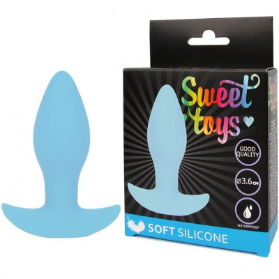 Анальная втулка с ограничителем и вибрацией Sweet Toys арт. ST-40178-12