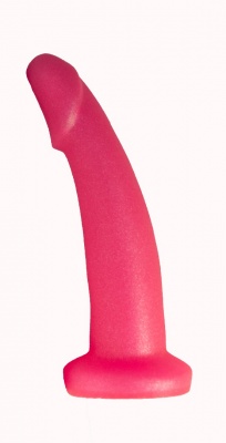 Втулка анальная для простаты гелевая в ламинате L 135 мм D 35 мм, цвет розовый арт. 437500