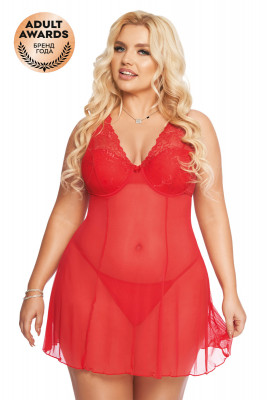 Ажурная комбинация и стринги SoftLine Collection Berta, XL арт. 189234