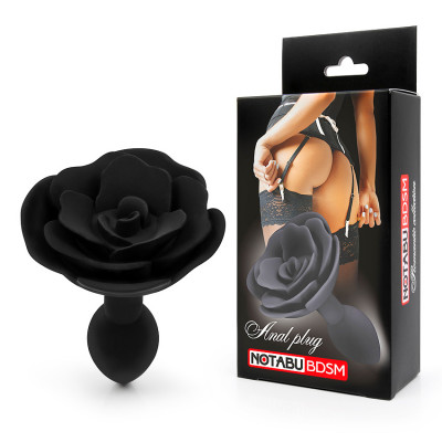 Втулка анальная с ограничителем в виде розы арт. NTB-80671
