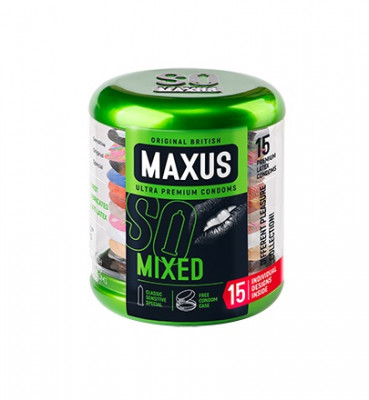 Презервативы в кейсе MAXUS MIXED, 15 шт