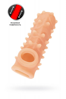 Насадка с подхватом мошонки и открытой головкой Kokos Nude Sleeve арт. NS 006-M